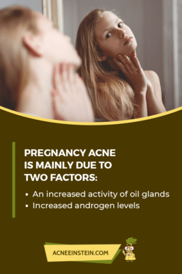 Factors causing pregnancy acne